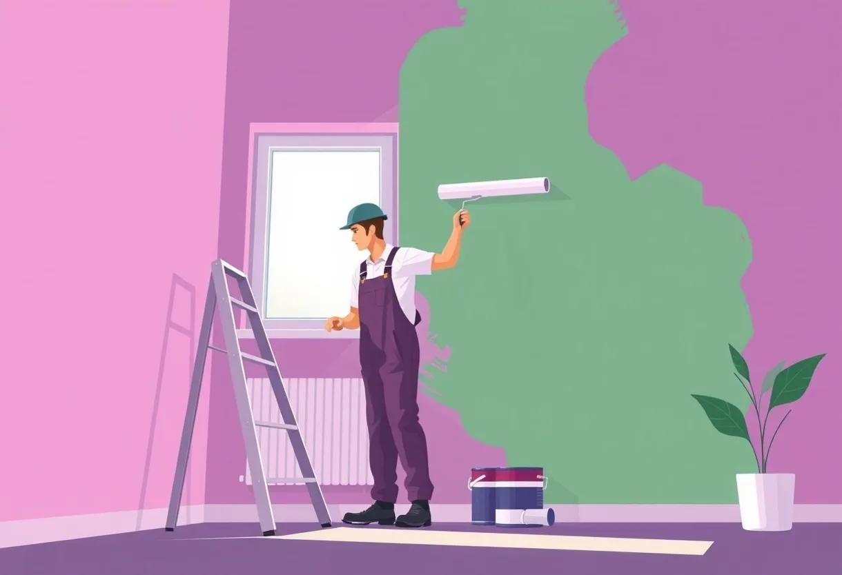 Peintre Clichy-sous-Bois 93390 en intervention sur un chantier