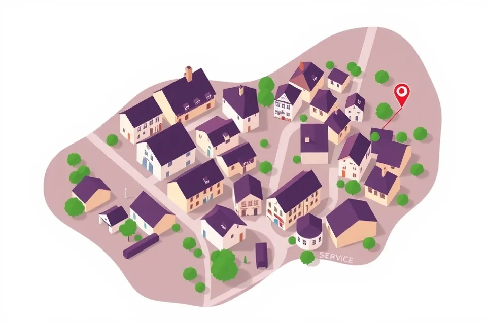 Carte du secteur d'intervention autour de Clichy-sous-Bois (93390)